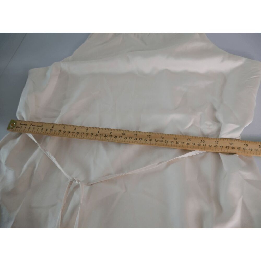 INC Women's Satin Crepe High Halter Neckline Waist Tie Midi Dress Size 16 - Picture 9 of 13